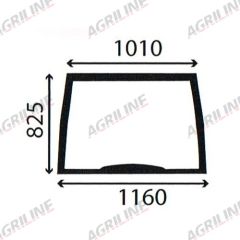 Cab Glass- Curved Front Window- Green Tint suitable for New Holland -