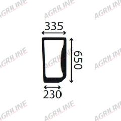 Cab Glass- RH Lower Front- Green Tint suitable for New Holland -