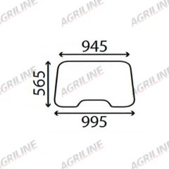 Cab Glass- Front Window- Clear suitable for Ford &amp; Fordson -  81822764