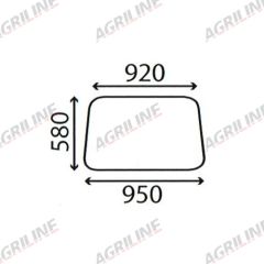 Cab Glass - Front Window - Clear 81830040 suitable for Ford & Fordson - 81830040