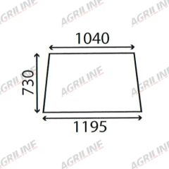 Cab Glass- Front Window- Clear suitable for Ford &amp; Fordson -  83931983