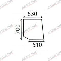 Cab Glass- RH Top Door- Clear suitable for Ford &amp; Fordson -  83932000