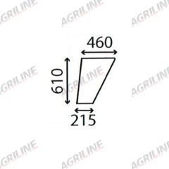 Cab Glass- LH Lower Door- Clear suitable for Ford &amp; Fordson -  83932009