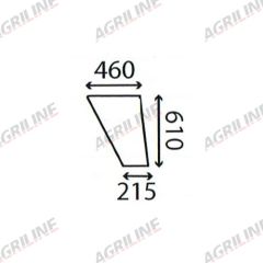 Cab Glass- RH Lower Door- Clear suitable for Ford &amp; Fordson -  83932001