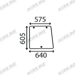 Cab Glass- Side Window- Clear suitable for Ford &amp; Fordson -  83932025