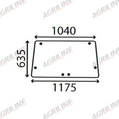 Cab Glass - Rear Window - 930175 suitable for Ford &amp; Fordson -  83932033