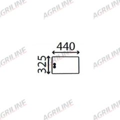 Cab Glass- Sliding Lower Rear- Clear suitable for Ford &amp; Fordson -  83932020
