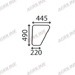 Cab Glass- Lower Door- Green Tint suitable for Ford &amp; Fordson -  83914253