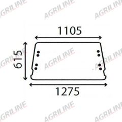 Cab Glass - Rear Window - 83909854 suitable for Ford &amp; Fordson -  83909854