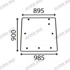 Cab Glass - Rear Window - 3389902M2 suitable for Massey Ferguson - 3389902M2 3389902M3