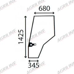Cab Glass- Curved LH Door - Green Tint suitable for Massey Ferguson - V34022200