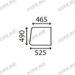 Cab Glass- Sliding Top Door - Clear suitable for Massey Ferguson - 1698161M2