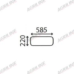 Cab Glass - Lower Rear Window - 3302607M1 suitable for Massey Ferguson -  3302607M1