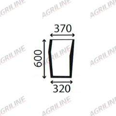 Cab Glass- Curved RH Lower Front - Green Tint suitable for Massey Ferguson -  3902150M1