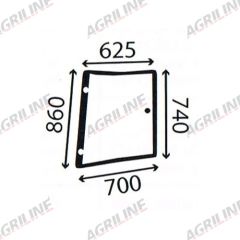 Cab Glass- Curved RH Corner - Green Tint suitable for Massey Ferguson -  3902131M1