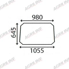 Cab Glass- Front Window– Clear suitable for Massey Ferguson -  1887038M1