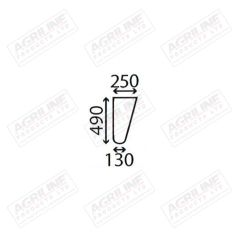 Cab Glass- Lower Front RH/LH– Clear suitable for Massey Ferguson - 1887039M1