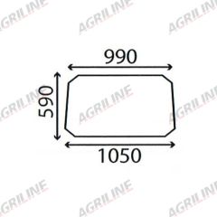 Cab Glass- Front Window– Clear suitable for Massey Ferguson - 1887790M1