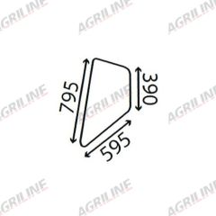 Cab Glass- Top Door- Clear suitable for Massey Ferguson - 1862349M1