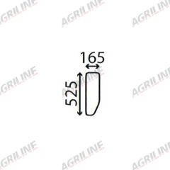 Cab Glass- Lower Front- Clear suitable for Massey Ferguson - 1862347M1