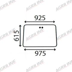 Cab Glass - Rear Window - 1878349M1 suitable for Massey Ferguson - 1878349M1