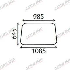 Cab Glass- Front Window - Clear suitable for Massey Ferguson -  CG6437