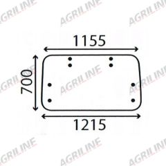 Cab Glass - Rear Window suitable for Massey Ferguson -  