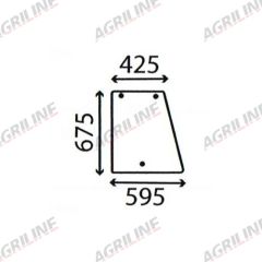 Cab Glass- Curved LH Side Window - Green Tint suitable for Case International -  1330902C1