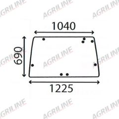 Cab Glass - Rear Window - K312000 suitable for Case International -  K312000