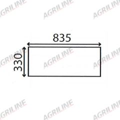 Cab Glass - Lower Rear - K303950 suitable for David Brown -