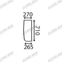 Cab Glass- Lower Front - Clear suitable for Case International -  3113558R2
