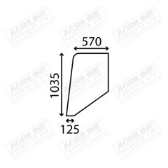 Cab Glass- Door - Clear suitable for Case International -  3114017R1