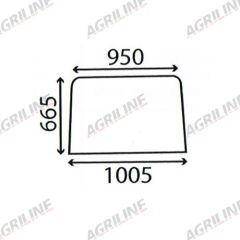 Cab Glass -  Rear Window - 98604C2 suitable for Case International -  98604C2