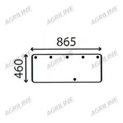 Cab Glass- Lower Rear - Clear suitable for Case International -  3118657R1