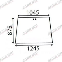 Cab Glass- Front Window - Clear suitable for Case International - 144768A1