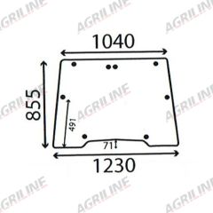 Cab Glass- Opening Front Window - Clear suitable for Case International - 234969A1