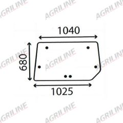 Cab Glass - Rear Window - 144794A1 suitable for Case International - 144794A1