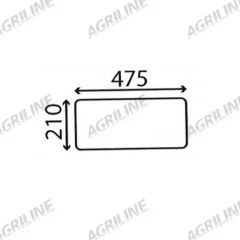 Cab Glass - Lower Rear - 144731A1 suitable for Case International - 144731A1