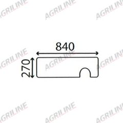 Cab Glass - Lower Rear - 1500941C1 suitable for Case International - 1500941C1