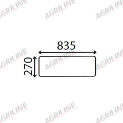 Cab Glass - Lower Rear - 98041C1 suitable for Case International - 98041C1