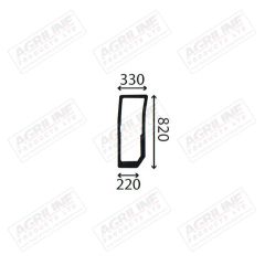 Cab Glass- Curved RH Lower Front - Green Tint suitable for Case International - 44911514