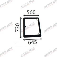 Cab Glass- Curved LH Side Window - Green Tint suitable for New Holland -