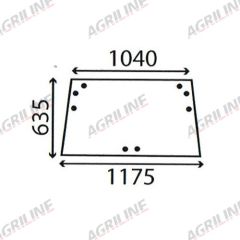 Cab Glass - Rear Window - K965668 suitable for David Brown -