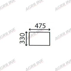 Cab Glass - Fixed Lower Rear - L32956 suitable for Case International -