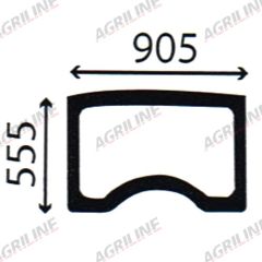 Cab Glass - Curved Sun Roof - Green Tint suitable for Case International - 225528A3