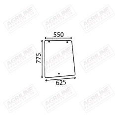 Cab Glass - Side Window suitable for Ford & Fordson - 81873533 81873534