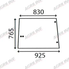Cab Glass- Side Window - Clear suitable for John Deere -  L57976