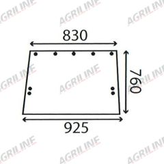 Cab Glass-  Side Window - Green Tint suitable for John Deere -  R50757