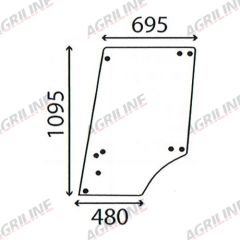 Cab Glass-Top Door - Clear suitable for John Deere -  L57904