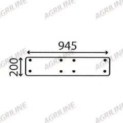 Cab Glass- Opening Lower Rear - Clear suitable for John Deere -  L57285